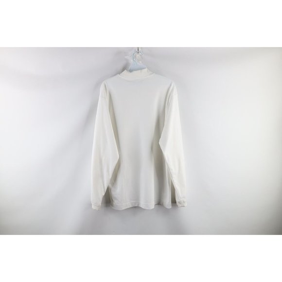 Nike Golf Mens Medium Travis Scott Mini Swoosh Mock Neck Long Sleeve Shirt White - Picture 6 of 8